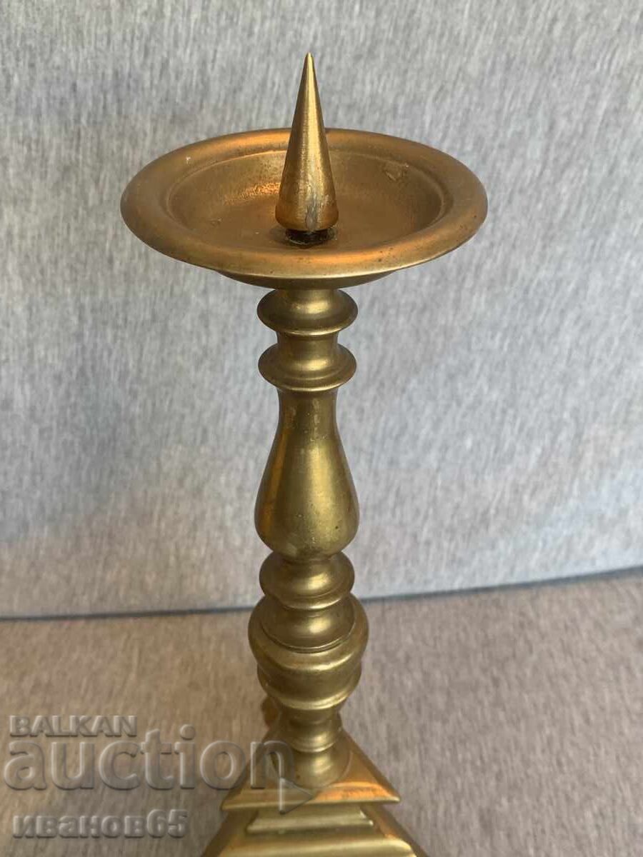 old bronze candlestick - 6 old bronze candlestick - 6