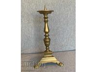 old bronze candlestick