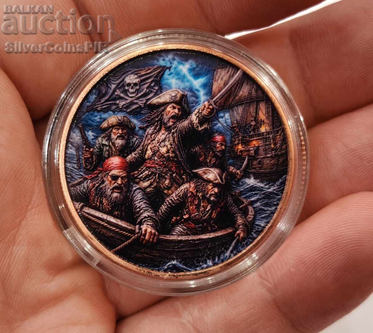 Мед 1 oz Пирати 2026 Цветен Раунд / II с цена € 30.00 | 58.68 лв.