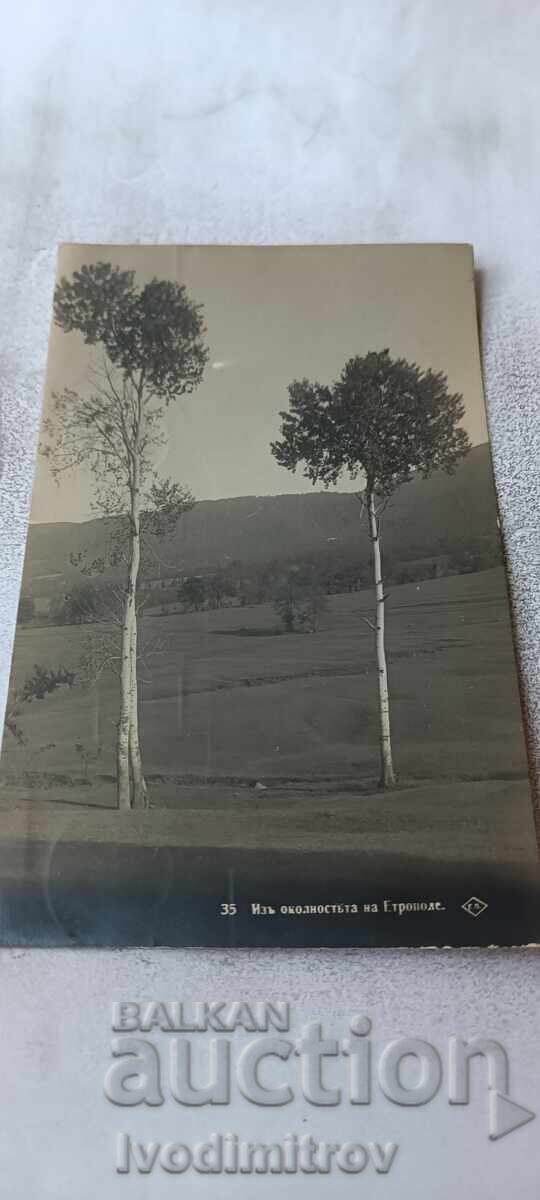 Пощенска картичка Изъ околностите на Етрополе 1931