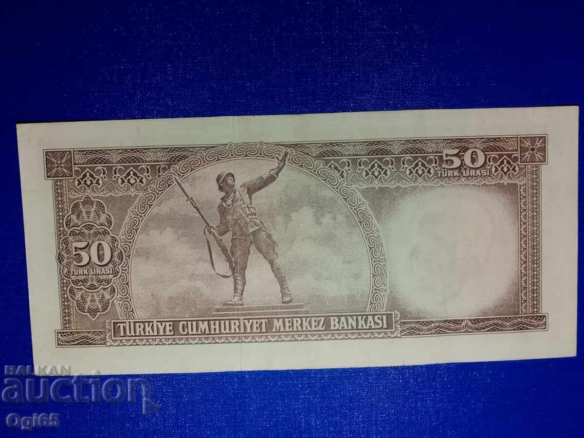 Стара рядка банкнота от Турция в отлично състояние 1954 годи с цена 75.00 €
