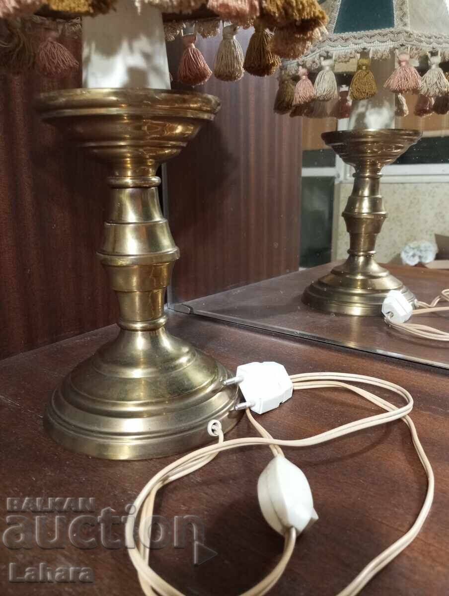 Auction Antique bedside, table lamp bronze Auction Antique bedside, table lamp bronze