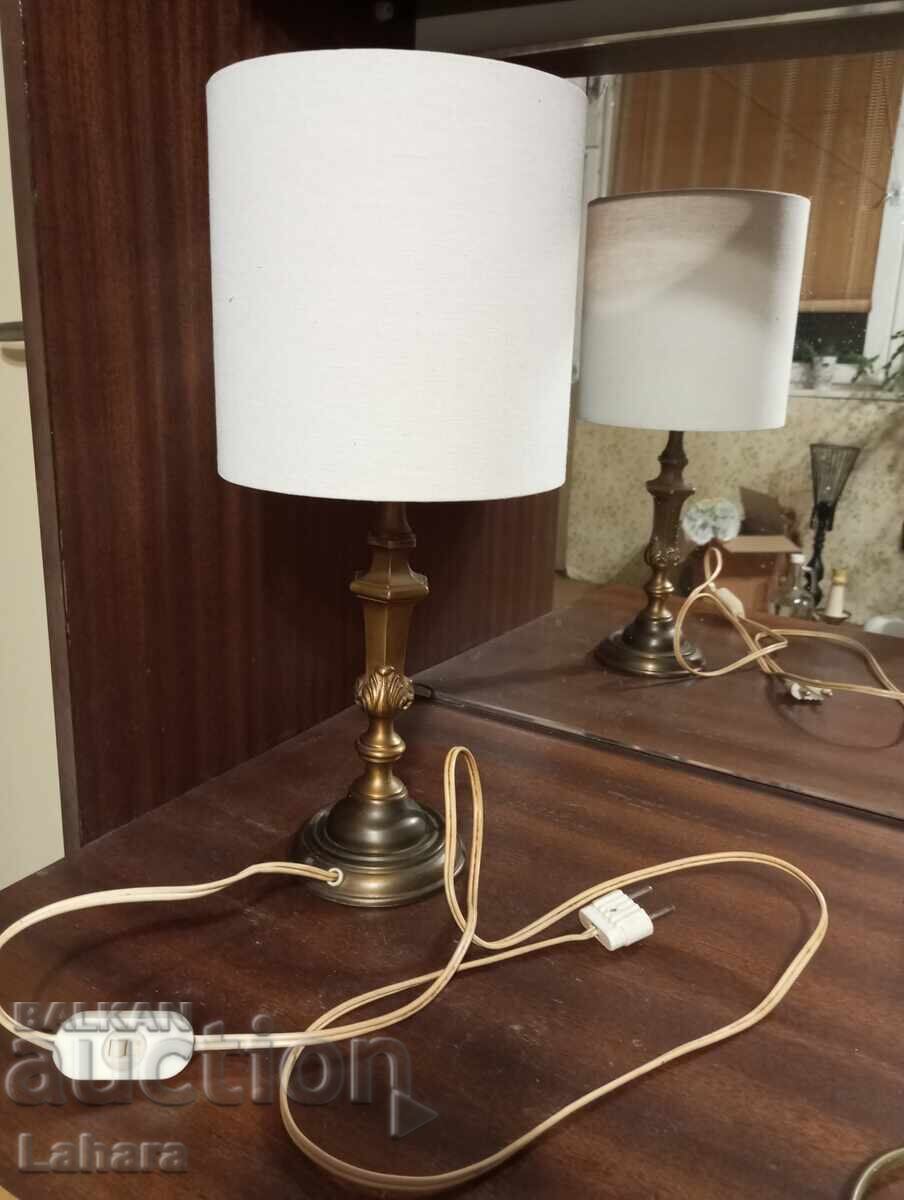 Auction  Antique bronze bedside lamp