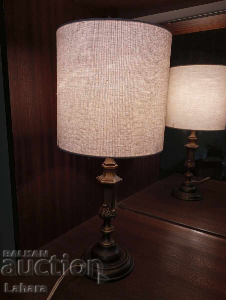 Antique bronze bedside lamp - 6