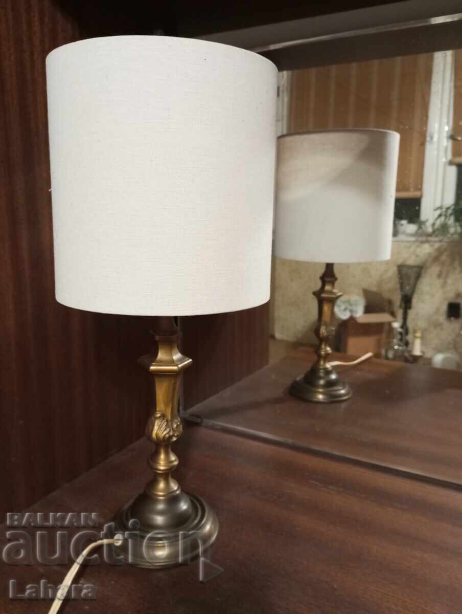 Antique bronze bedside lamp