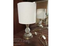 Antique glass bedside lamp