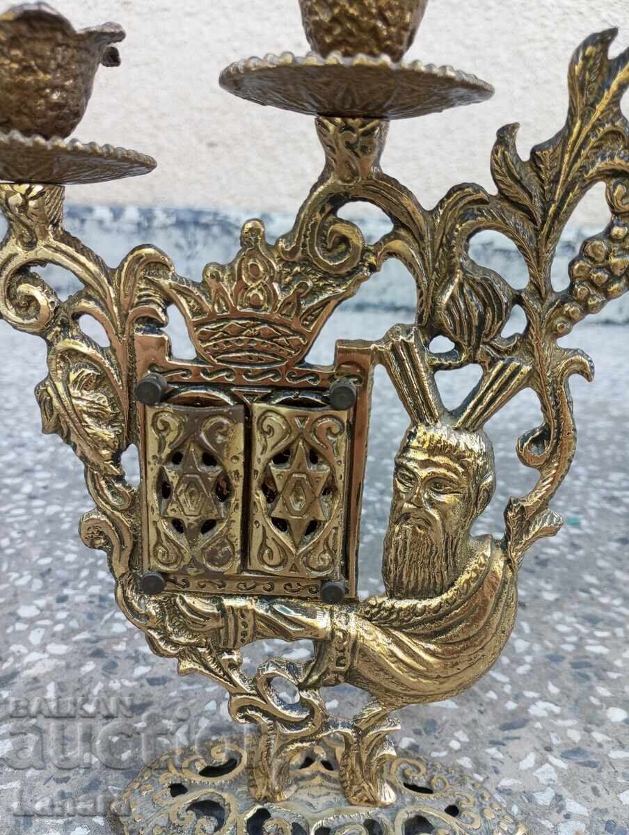 Candlestick, possibly Jewish with a prayer with price € 12.00 | 23.47 BGN Candlestick, possibly Jewish with a prayer with price € 12.00 | 23.47 BGN