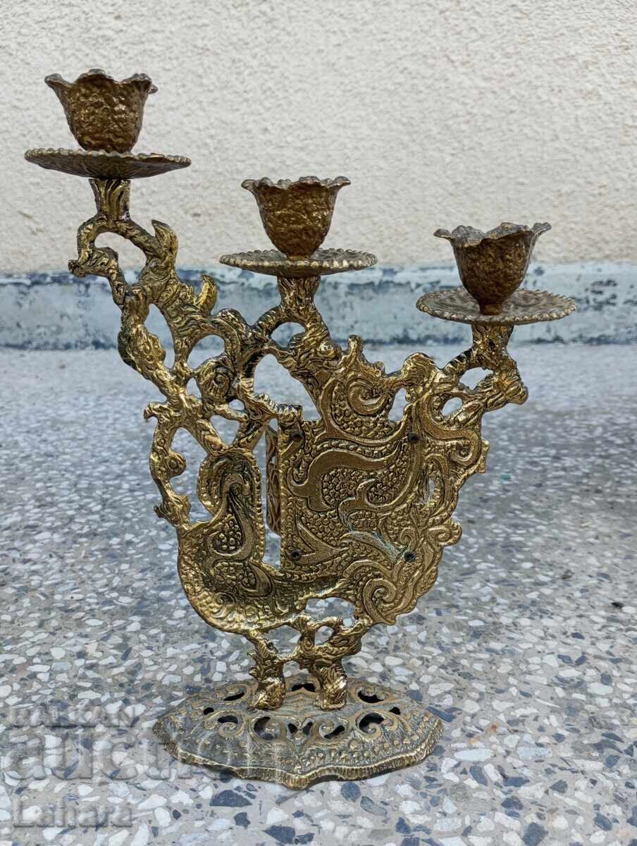 Candlestick, possibly Jewish with a prayer - 5 Candlestick, possibly Jewish with a prayer - 5