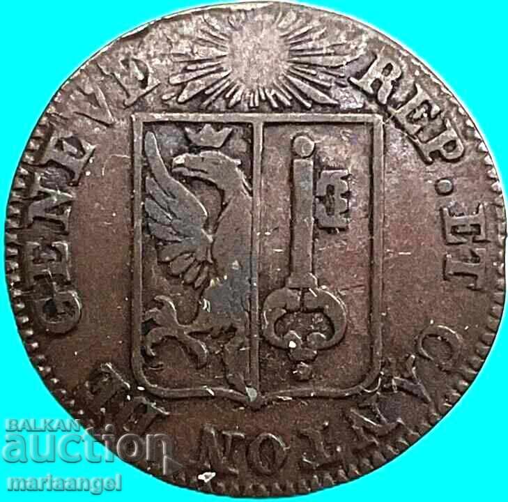 1 сол 1825 Швейцария Женева кантон SWISS билон - 7 1 сол 1825 Швейцария Женева кантон SWISS билон - 7