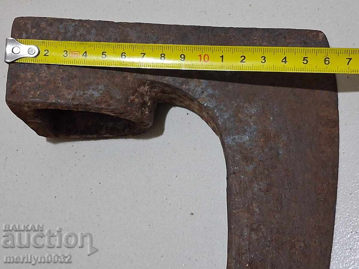 Παλιό τσεκούρι με σφραγίδα τεχνίτη, εργαλείο από σφυρήλατο σίδερο - 6 Παλιό τσεκούρι με σφραγίδα τεχνίτη, εργαλείο από σφυρήλατο σίδερο - 6