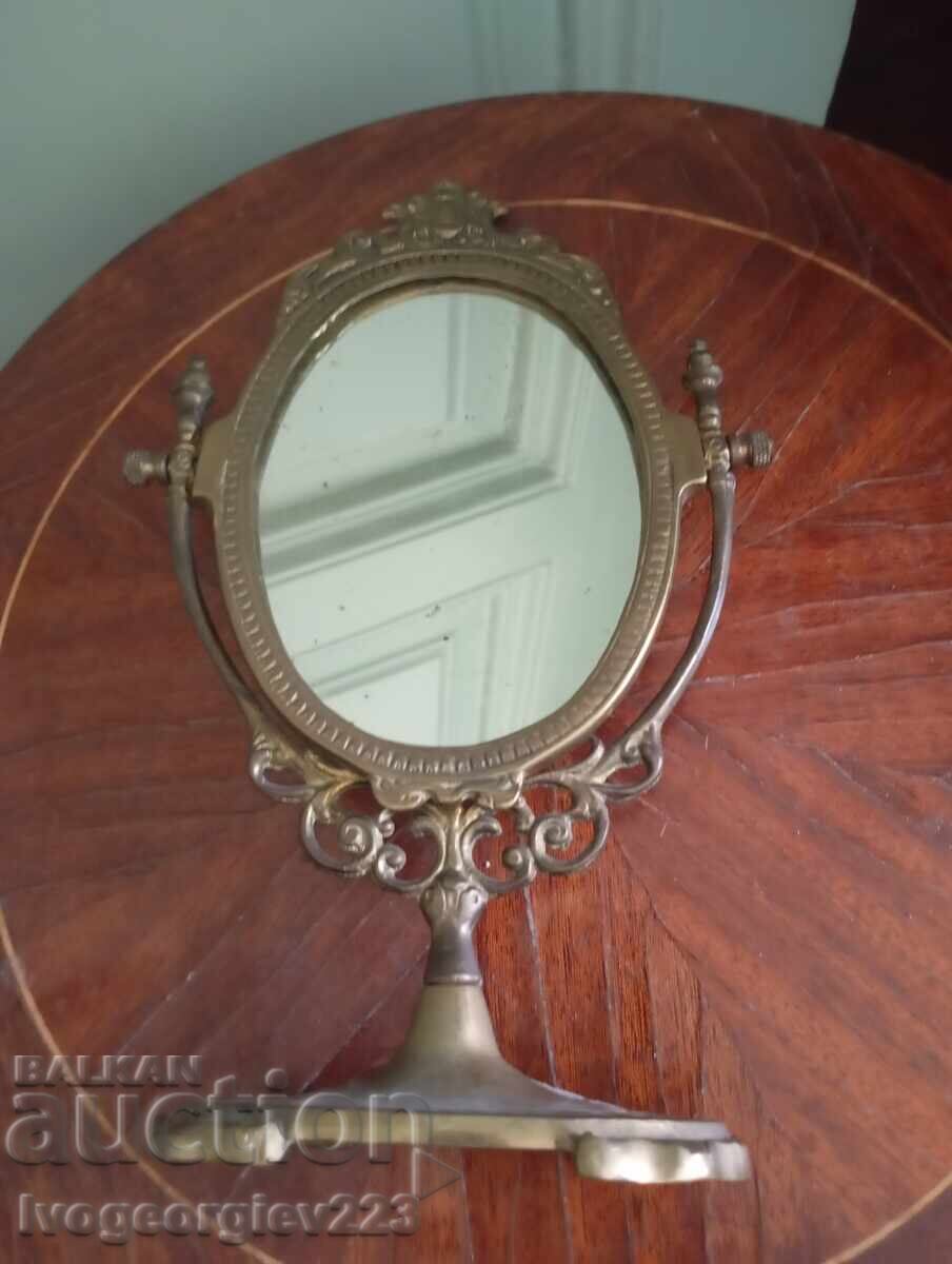 Antique brass mirror Antique brass mirror