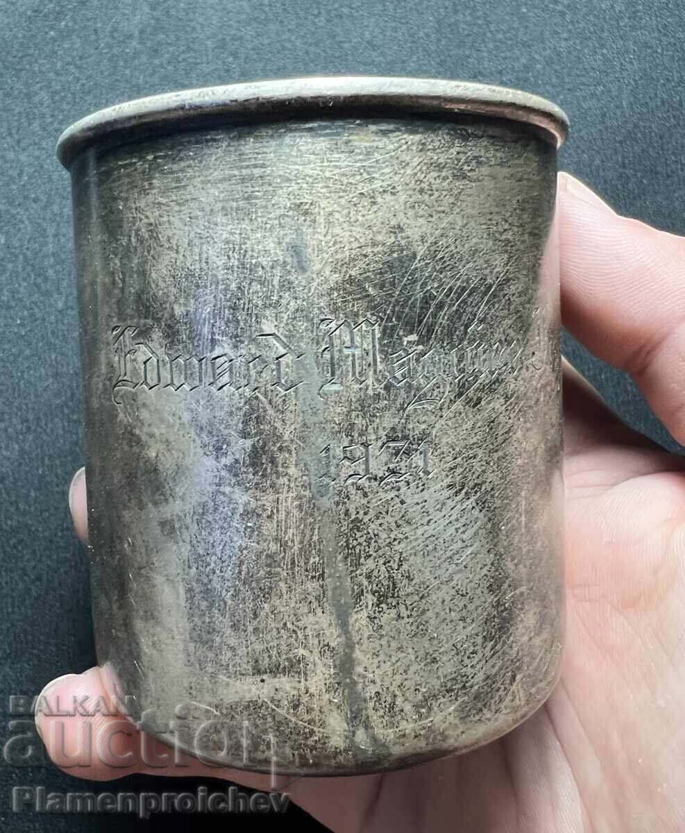DESCOPERIRE PAHAR DIN ARGINT AL TREILEA REICH 1931 86 GRAME
