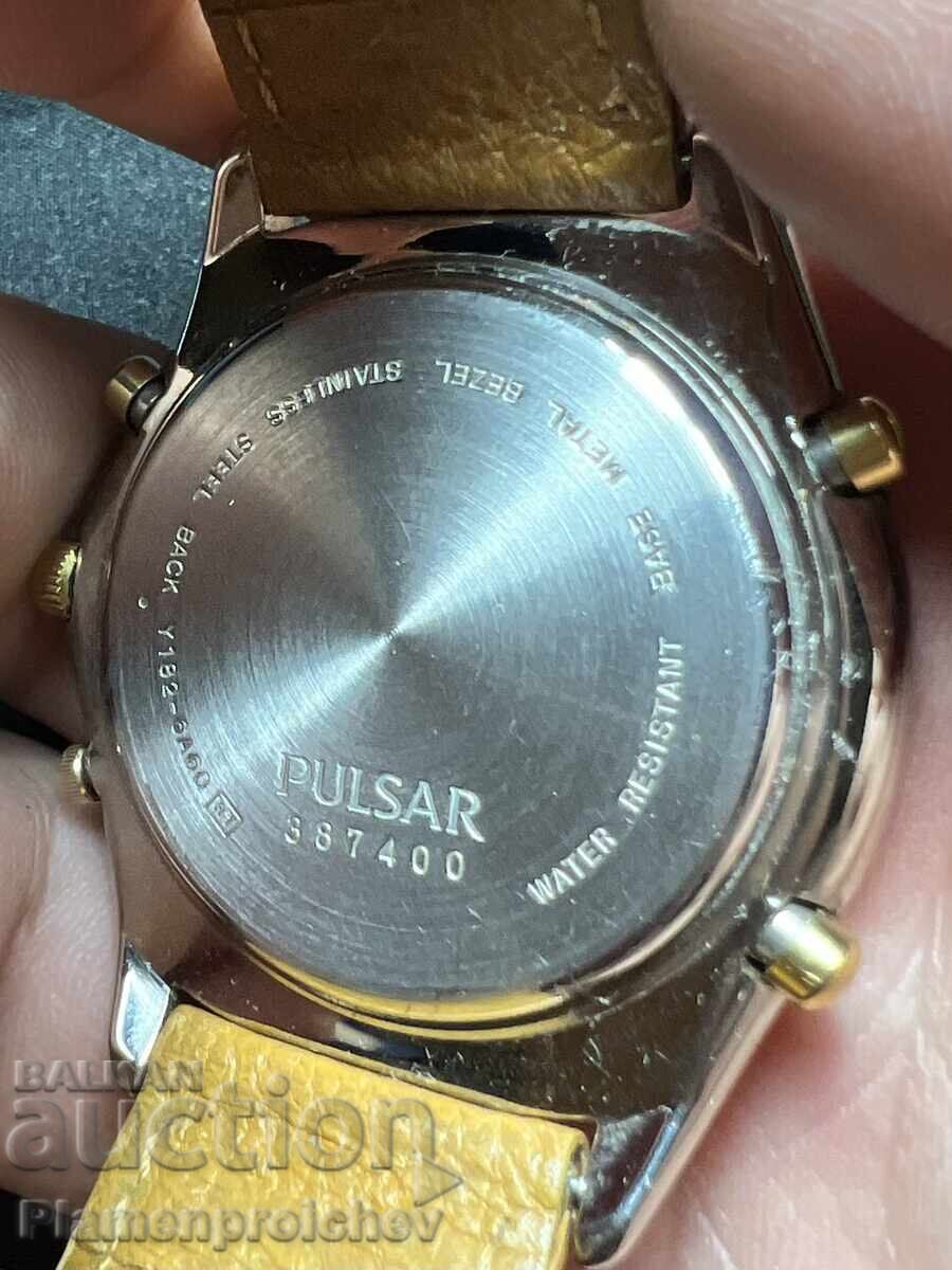 Аукцион УНИКАЛЕН МЪЖКИ ЧАСОНИК PULSAR CHRONOGRAPH ALARM