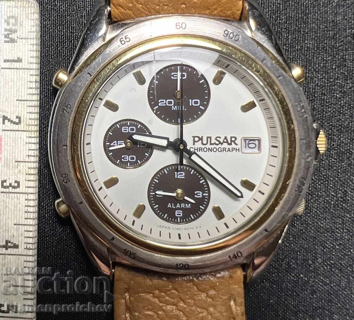 УНИКАЛЕН МЪЖКИ ЧАСОНИК PULSAR CHRONOGRAPH ALARM - 5