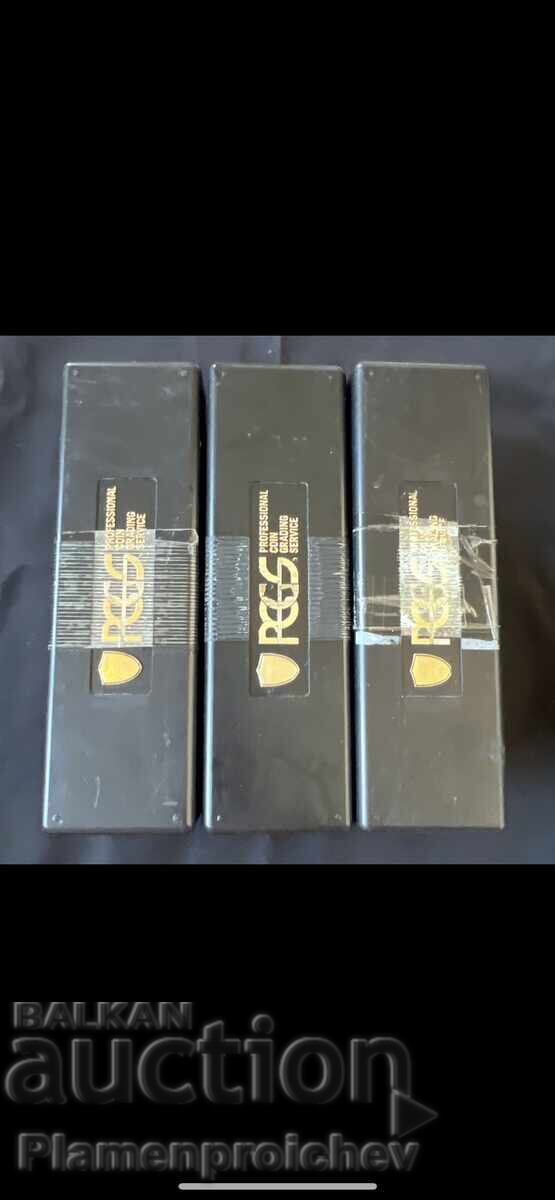 3 PCS CERTIFIED COIN BOXES PCGS NGC 3 PCS CERTIFIED COIN BOXES PCGS NGC