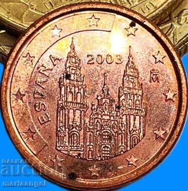 Аукцион 1 евро цент 2003 Испания Аукцион 1 евро цент 2003 Испания