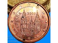1 евро цент 2003 Испания