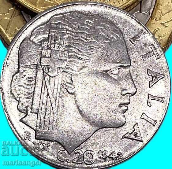 Ιταλία 20 λεπτά 1942 - 5 Ιταλία 20 λεπτά 1942 - 5