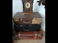 3 vintage suitcases
