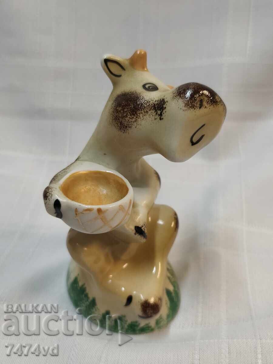 Old ceramic figurine, Dulevo Porcelain Factory - 5
