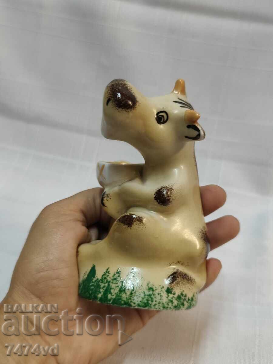 Old ceramic figurine, Dulevo Porcelain Factory - 7
