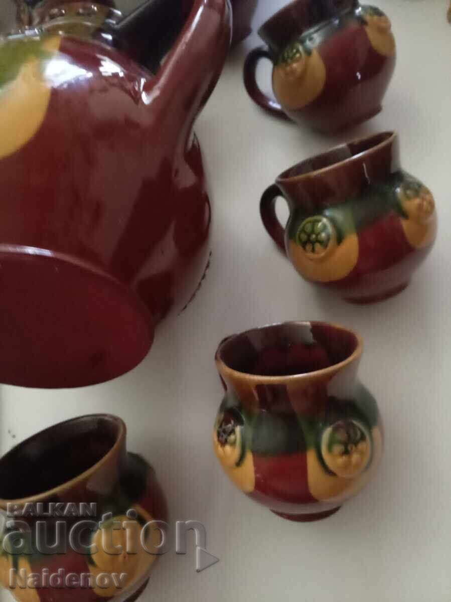 Auction Beautiful ceramic wine set Auction Beautiful ceramic wine set