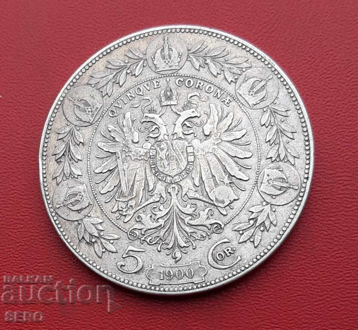 Австро-Унгария-5 крони 1900 Австро-Унгария-5 крони 1900