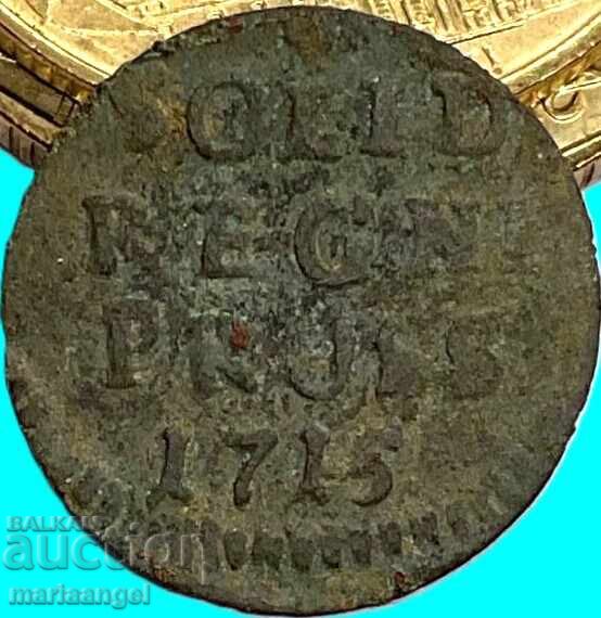 1 Shilling 1715 Germany Kingdom of Prussia 1 Solid rare