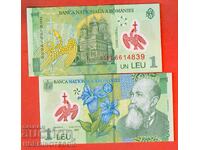 ROMANIA ROMANIA 1 leu issue 2018 2025 NEW UNC