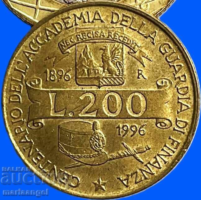 200 λίρες 1996 Ιταλία 100 χρόνια - ιωβηλαίο