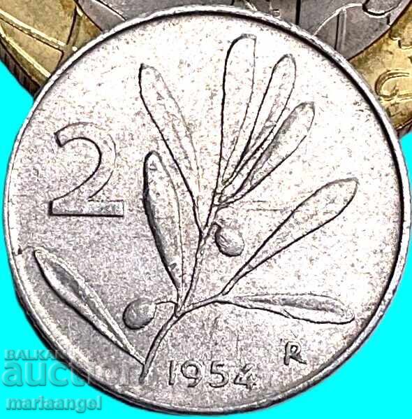 2 лири 1954 Италия с цена € 0.60 | 1.17 лв. 2 лири 1954 Италия с цена € 0.60 | 1.17 лв.