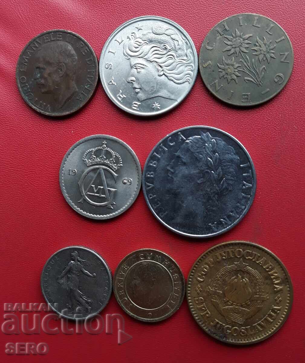 Lot mixt de 8 monede cu preț € 0.51 | 1.00 BGN