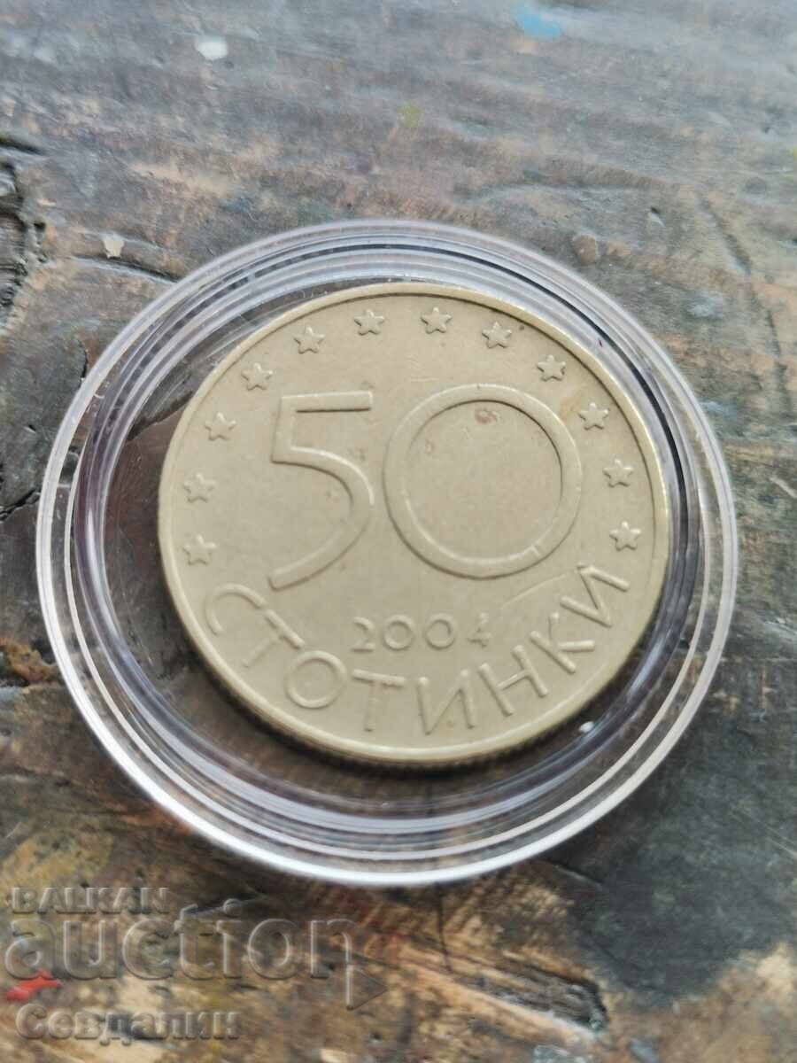 50 bani 2004 cu preț € 1.00 | 1.96 BGN 50 bani 2004 cu preț € 1.00 | 1.96 BGN
