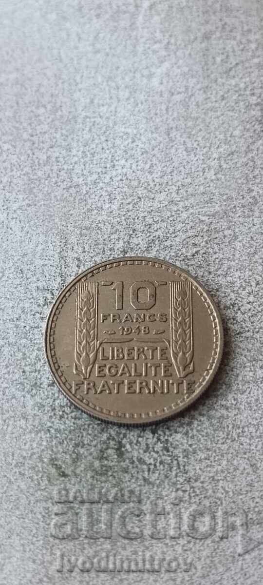 Franța 10 franci 1948