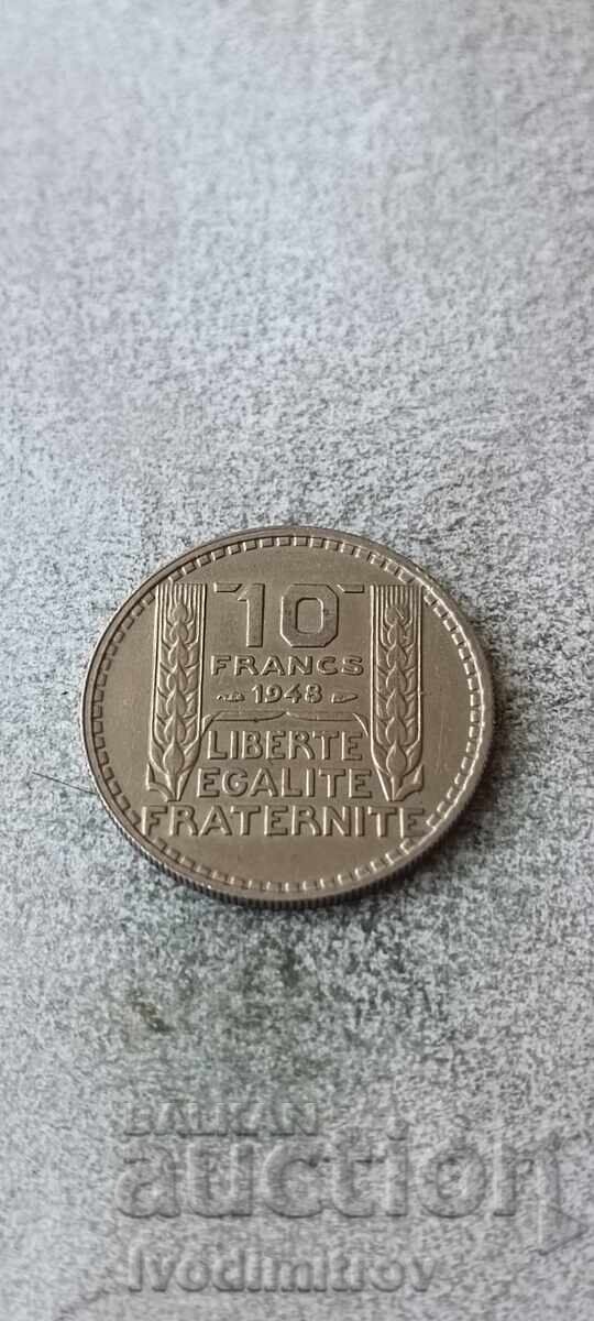 Франция 10 франка 1948