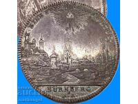 Нюрнберг 1 Талер 1765 Германия Кронован Орел/Панорама 27,90г