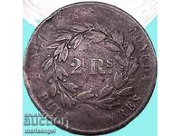 Argentina 2 Reales 1861 Buenos Aires