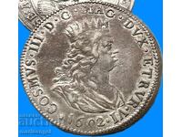 1 Thaler 1692 III di Medici Livorno Italy 27g silver