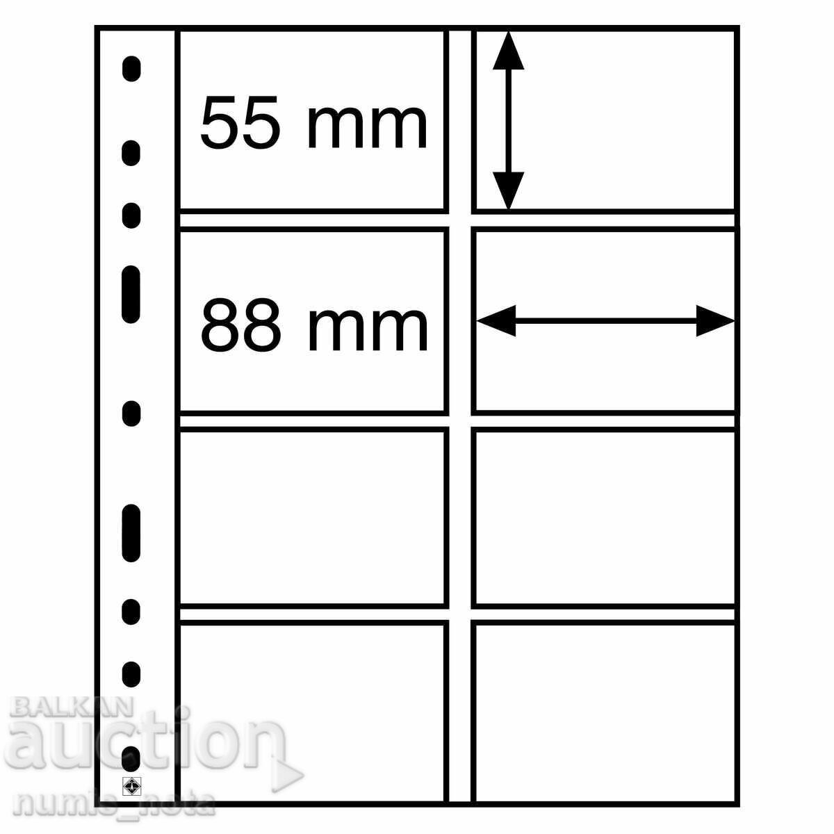 Optima - sheets with 8 pockets 55x88 mm - LEUCHTTURM with price € 9.00 | 17.60 BGN Optima - sheets with 8 pockets 55x88 mm - LEUCHTTURM with price € 9.00 | 17.60 BGN