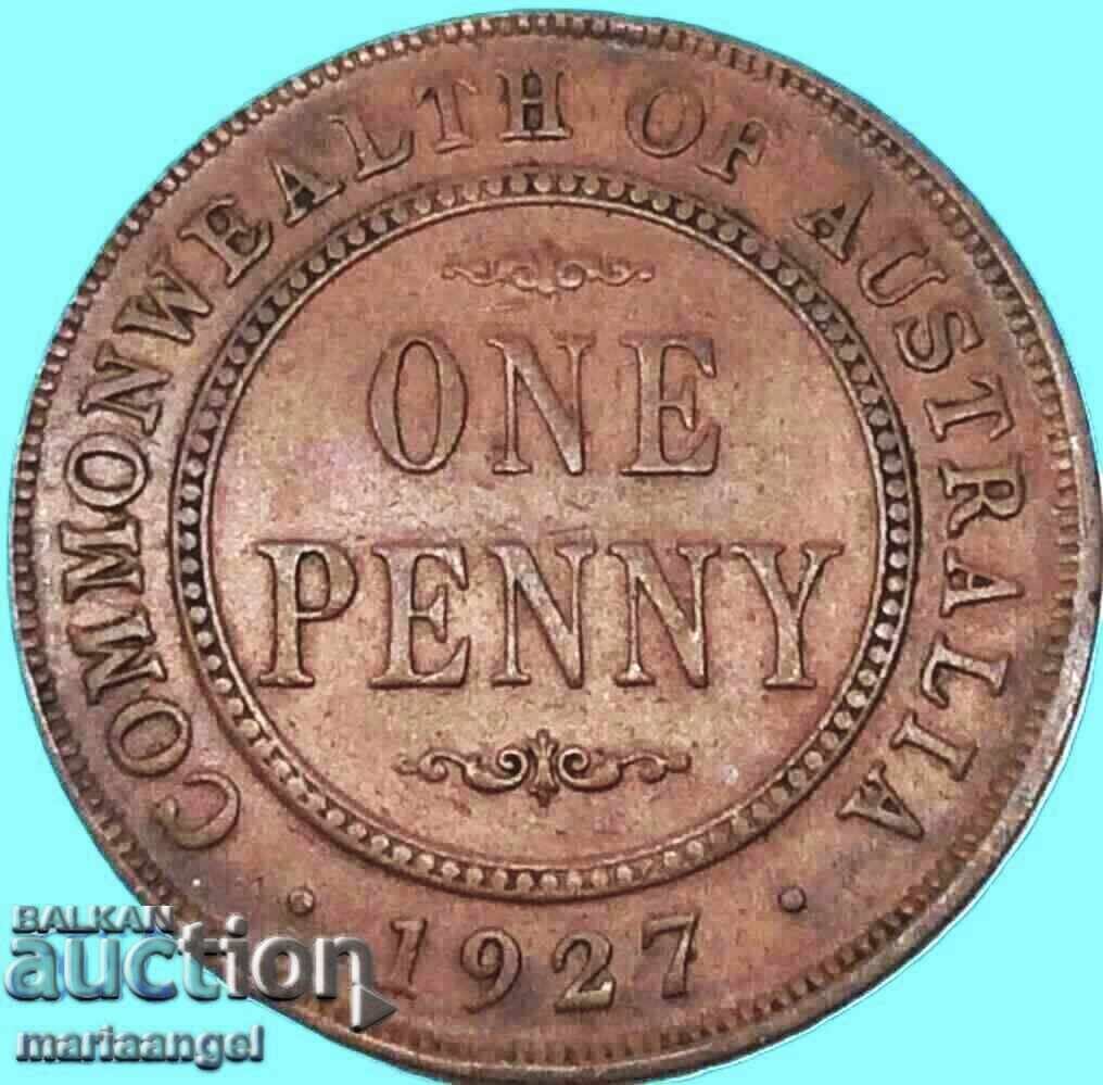 Australia 1 Penny 1927 30mm Bronze Australia 1 Penny 1927 30mm Bronze