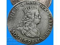 Талер 1698 Италия Козимо ди Медичи 23,04г 40,28мм сребро