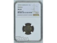 Kingdom of Prussia 1 silver groschen 1873 A NGC MS 64