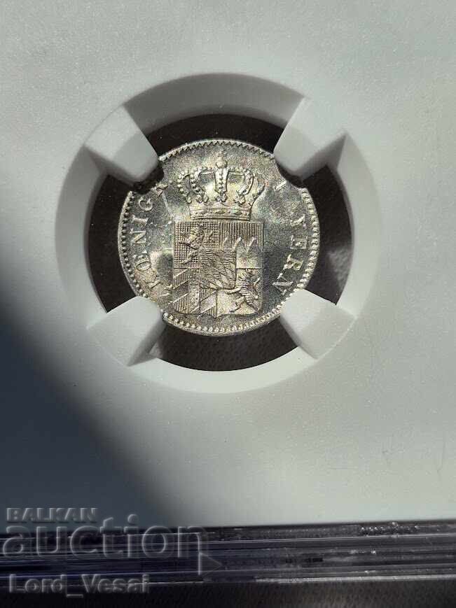 Auction Kingdom of Bavaria 3 Kreuzer 1844 NGC MS 66 Auction Kingdom of Bavaria 3 Kreuzer 1844 NGC MS 66