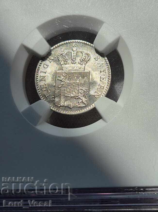 Kingdom of Bavaria 3 Kreuzer 1844 NGC MS 66 - 5 Kingdom of Bavaria 3 Kreuzer 1844 NGC MS 66 - 5
