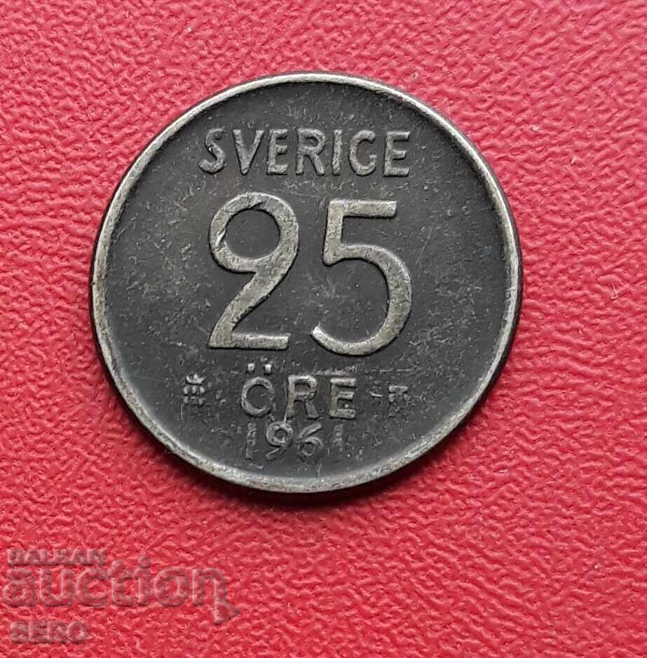 Suedia-25 jorre 1961-argint Suedia-25 jorre 1961-argint