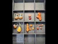 31 GRAMS YELLOW AND RED AMBER