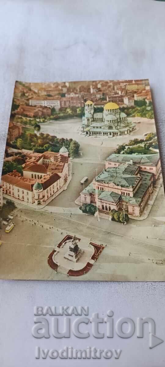 П К София Площад Нар. събрание и Храм-пам. Ал. Невски 1960 П К София Площад Нар. събрание и Храм-пам. Ал. Невски 1960