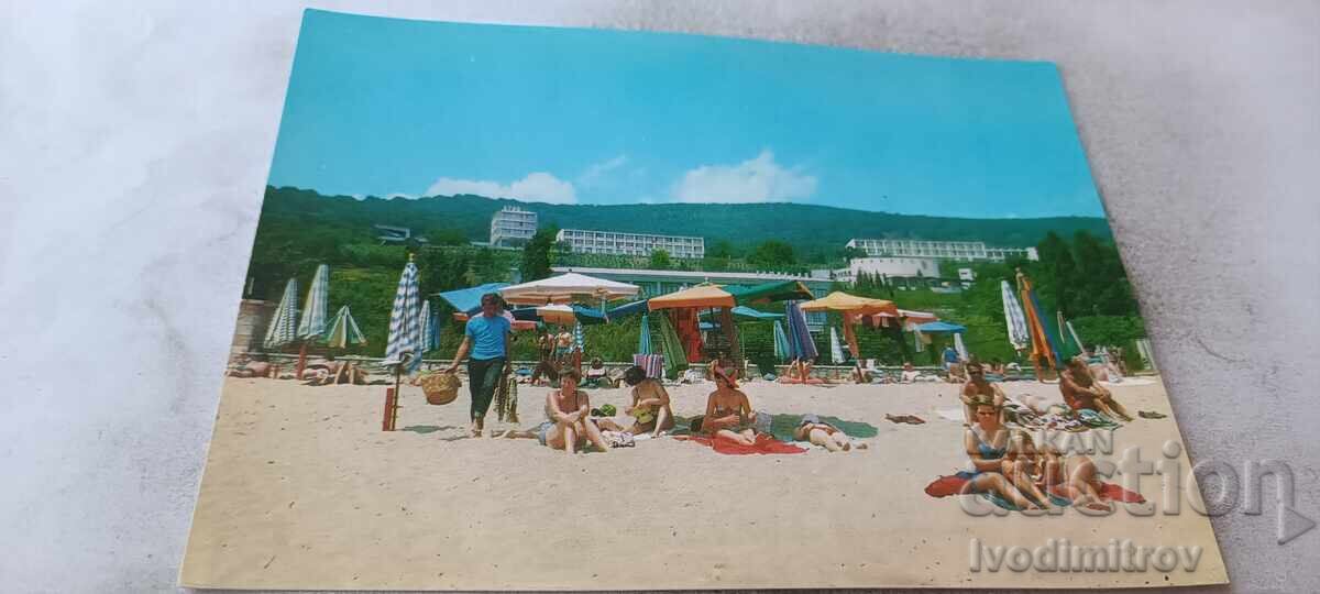 Carte poștală Nisipurile de Aur vedere de pe plajă