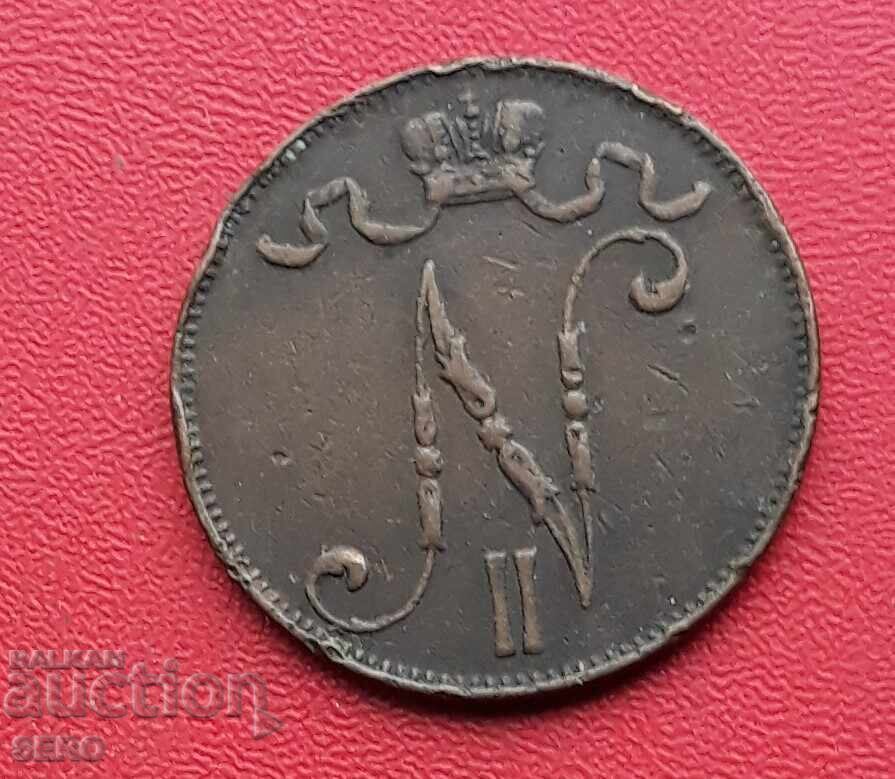 Rusia/pentru Finlanda/ 5 peni 1899 - an rar cu preț € 2.01 | 3.93 BGN