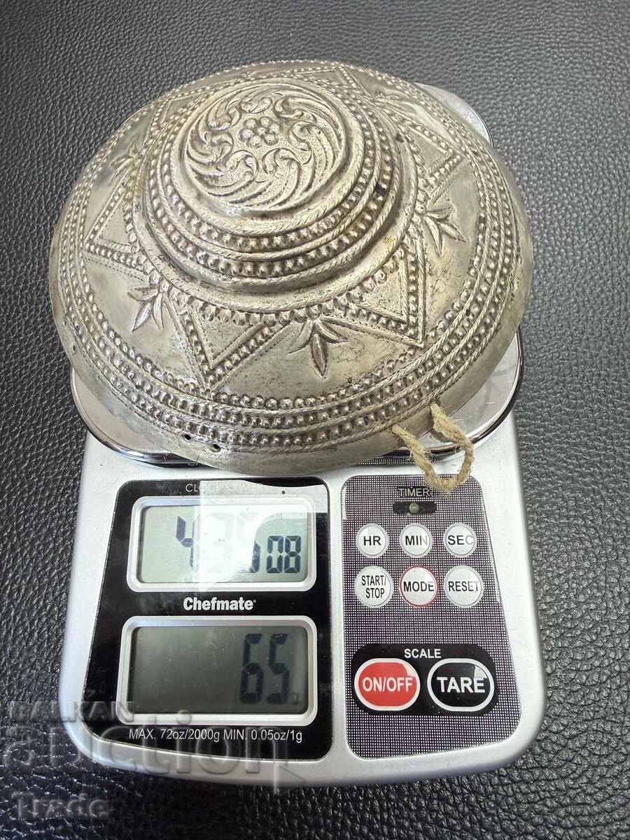 Silver tepeluk (headpiece) from the National Revival period, 100% original Silver tepeluk (headpiece) from the National Revival period, 100% original
